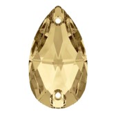 Varrható csepp alakú kő méret: 18x11mm - GOLDEN SHADOW